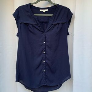 {Daniel Rainn} Navy Blouse